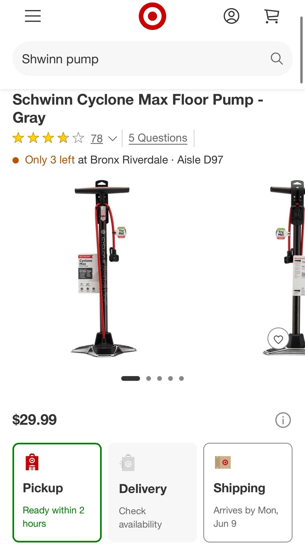 Air Pump $10 Cash Only!
