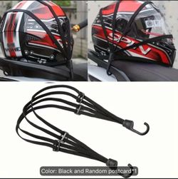 1pc High-Strength Four-In-One Strap, Four-Strand Split Hook, Stretch Helmet, Luggage Fixing Rop