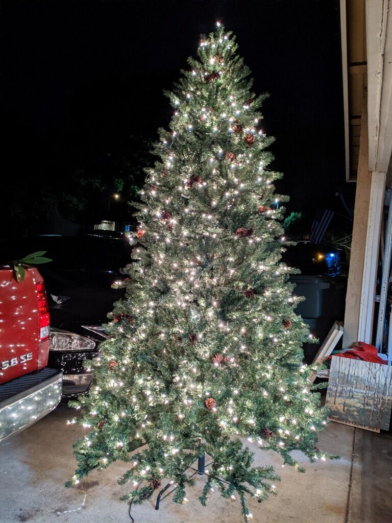 Fast Shape Montana Fir Pre-Lit Christmas Tree - 9'