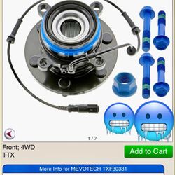 Nissan Titan XD New Front Hub Set