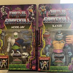 Motu Sla’ker And Trap Jaw Lot Turtles Of Grayskull