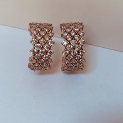 Elegant Rose Gold Hoop Earrings