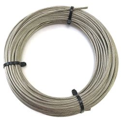 Stainless Steel 316 Wire Rope Cable 1/8" diameter 100 ft