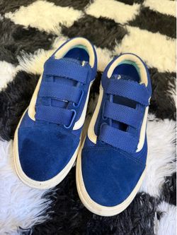 Vans ComfyCush Blue Velcro Sneakers  – Great Condition