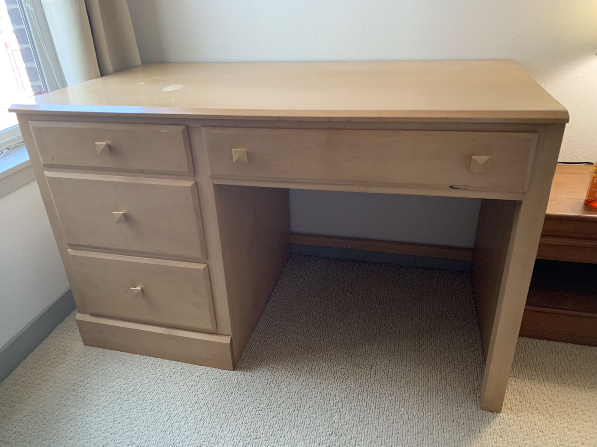 All wood dovetailed desk!! NEEDS TO GO ASAP