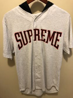SUPREME BASEBALL SHORT SLEEVE HOODIE