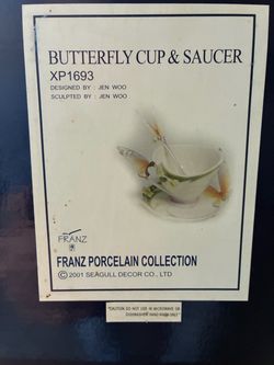 Franz Butterfly Cup Saucer Spoon