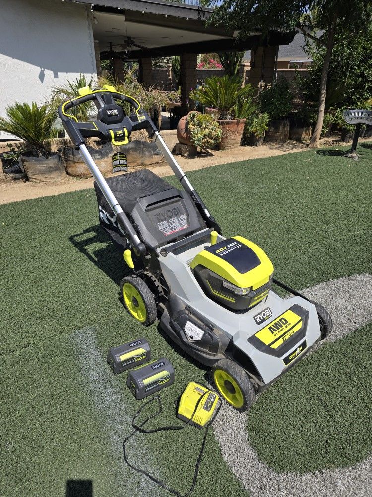 Ryobi 40v Brushless Whisper Self-propelled Propelled Lawn Mower