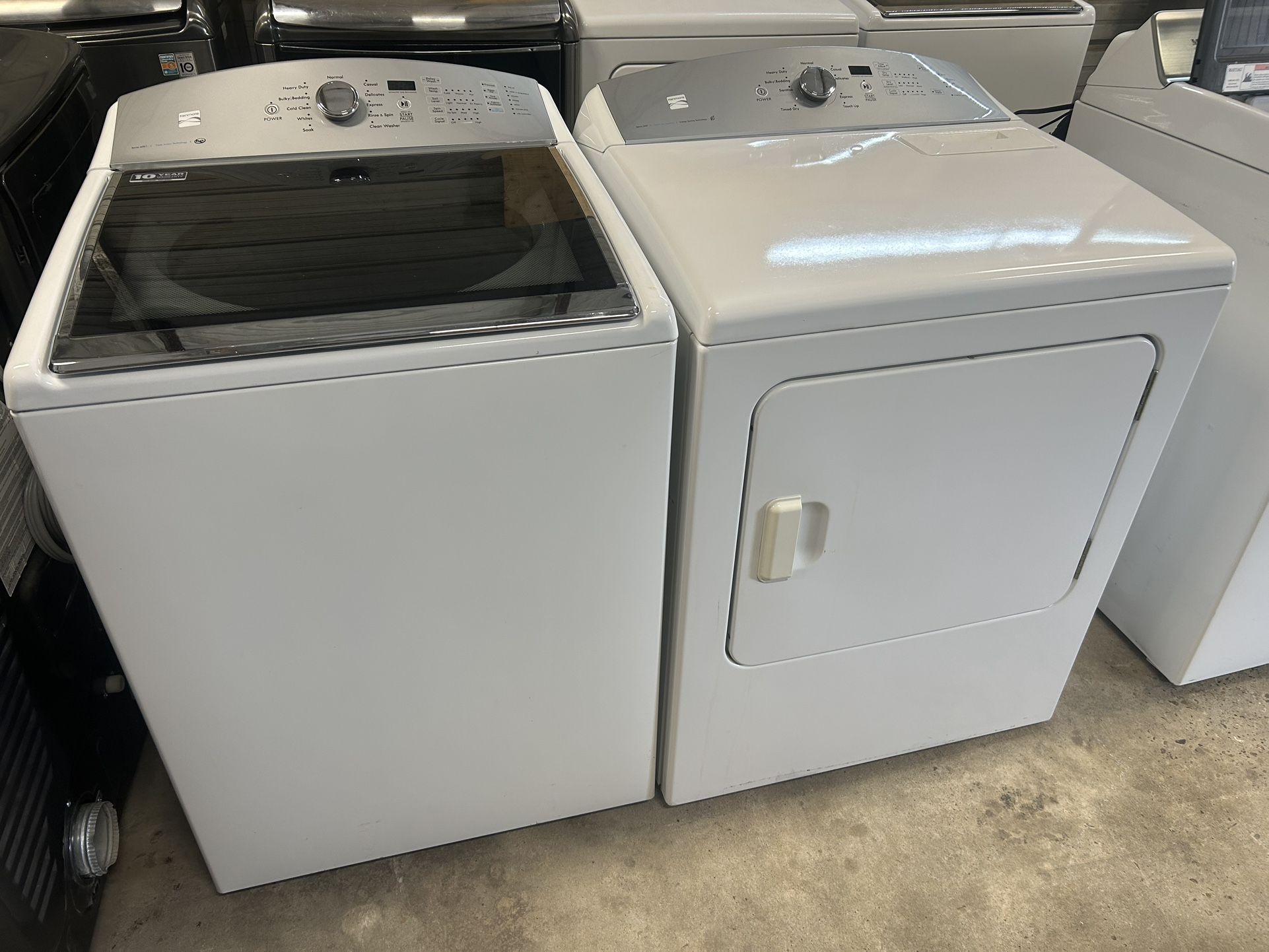 Kenmore TopLoad Washer And Electric Dryer