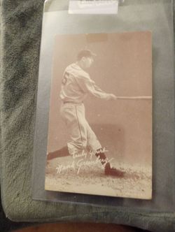 Vintage 1947-66 exhibit Hank Greenberg VG/ Ex