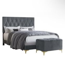 Queen Size Bed frame + Storage Chest