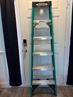 Used Werner Ladder(6ft ladder with 10ft reach)
