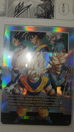 Dragonball super fusion world manga card energy marker