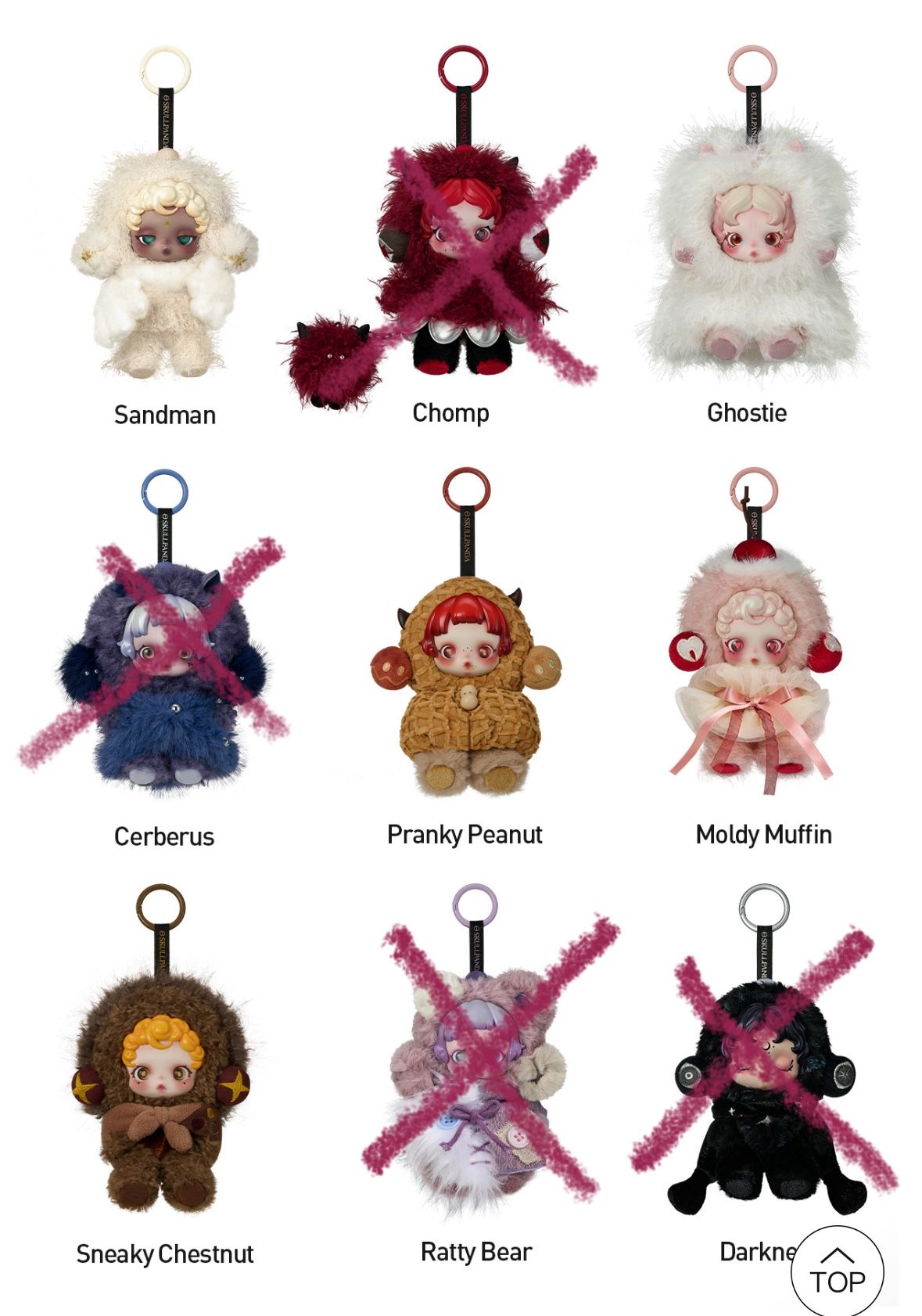 Popmart Skull Panda - You Found Me! Series Plush Doll Pendant