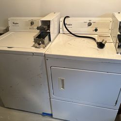 Whirlpool Coin Operated Washer And Dryer 