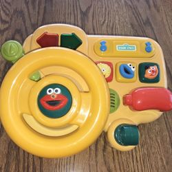 Tyco Preschool Sesame Street Elmo Lights Sounds & Music Steering Wheel