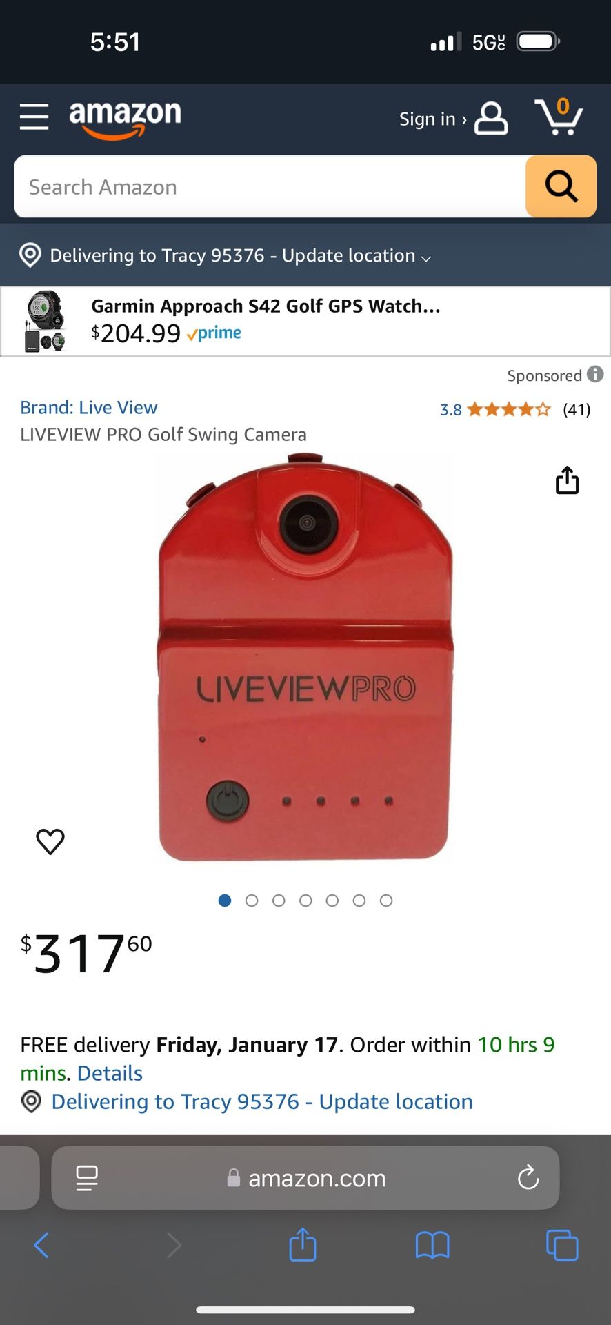 Live View Pro And Golf Balls $50