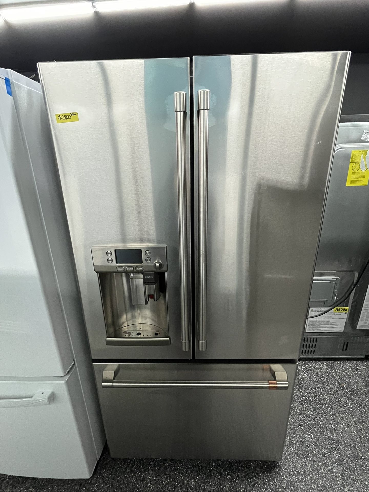 Cafe Counter Depth Stainless Fridge With Keurig K Cup Brewing System