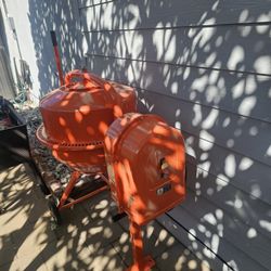 3 1/2 cu/ft Harbor Freight cement mixer. 