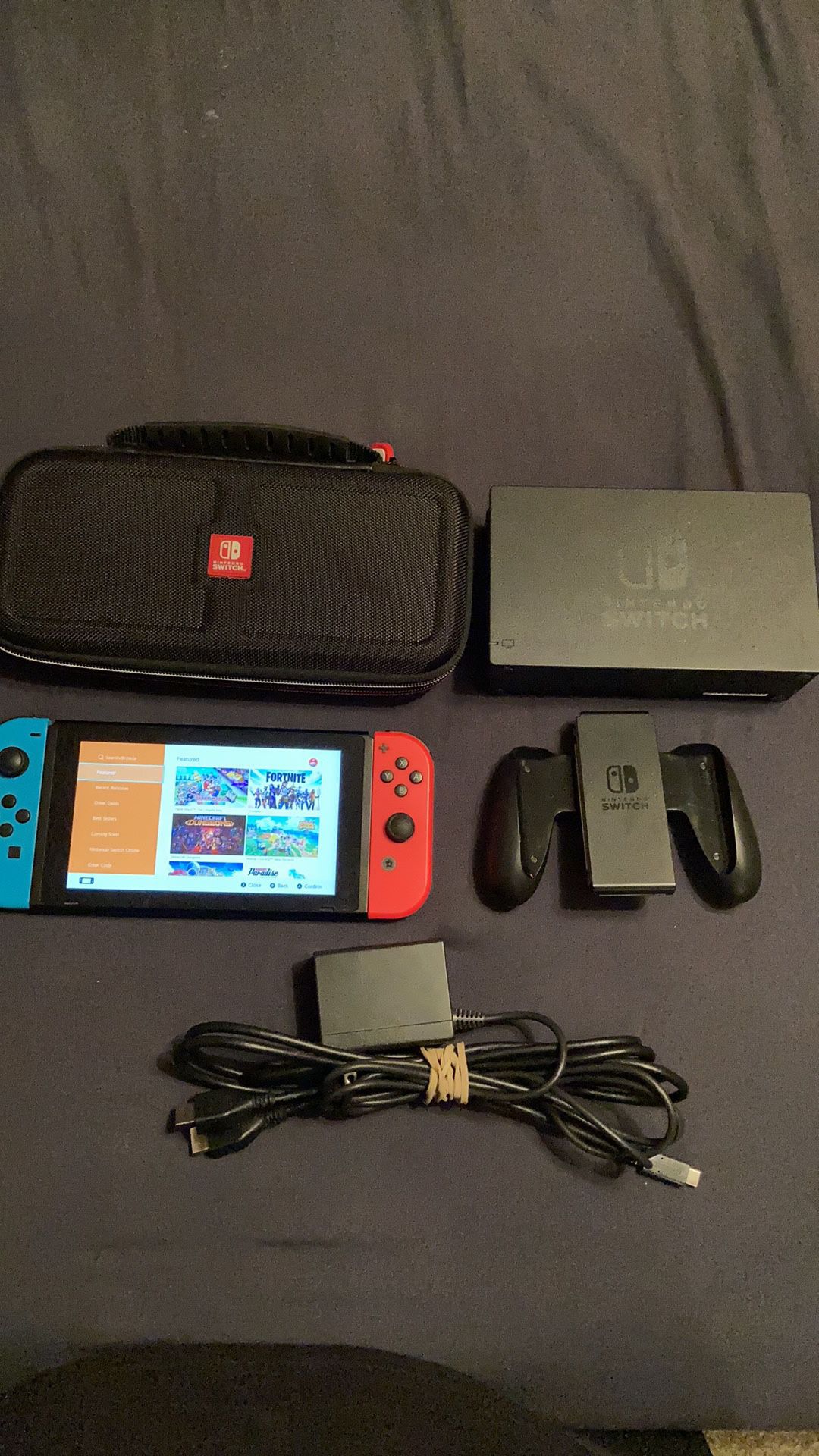 Nintendo Switch Console with carrying case