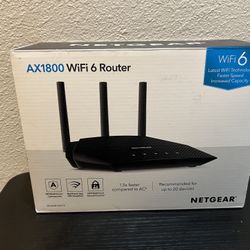 NETGEAR AX1800 WiFi 6 Router