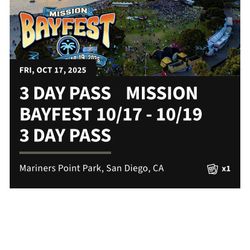 Bayfest Festival Ticket 