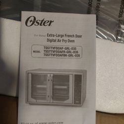 Oster Digital  Air Fryer Extra Large With French Doors 