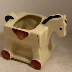 Vintage Shawnee Pottery ceramic Hobby Horse Planter MCM rocking horse fogurine