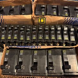 Square D Breakers 10 Amp And 20 Amp