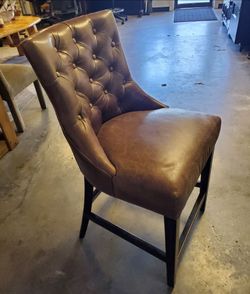 Pottery Barn Hayes Tufted Leather chair