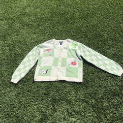 Green Checkered Sweater 