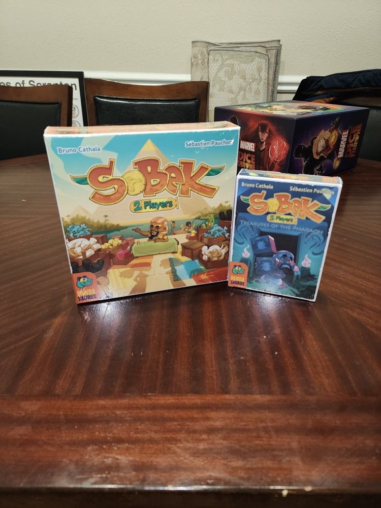 Sobek 2-Player Board Game + Pharaoh Expansion (NEW/SEALED)