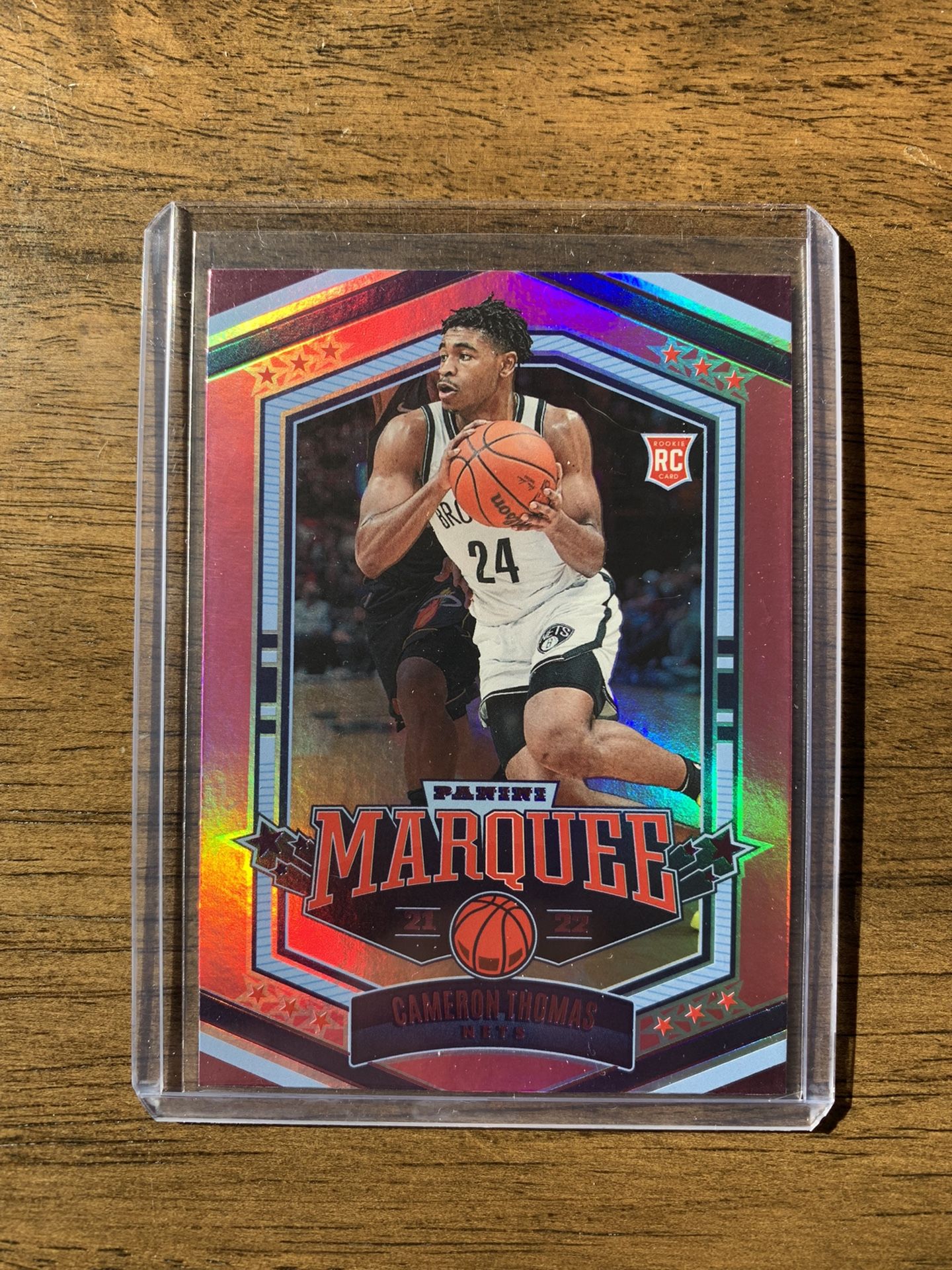 Cam Thomas 2021-22 Panini Chronicles Marquee PINK Rookie Sports Card