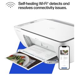 HP DeskJet 2827e Wireless All-in-One Color Inkjet Printer, Scanner, Copier, AI-Enabled (6W7F5A)