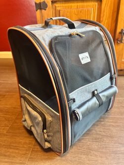 Lekebobor grey Cat/Dog 18 lb pet backpack carrier