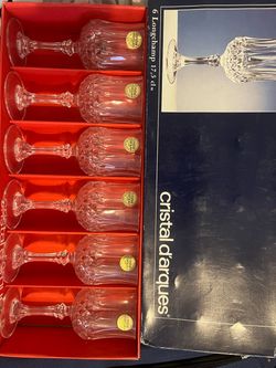 Cristal d'Arques Longchamp Crystal Wine Glasses Set of 6