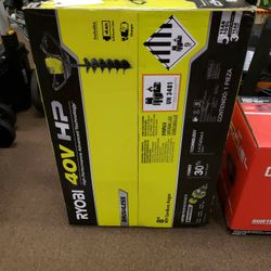 NEW Ryobi 8" 40 Volt Cordless Auger RY40710