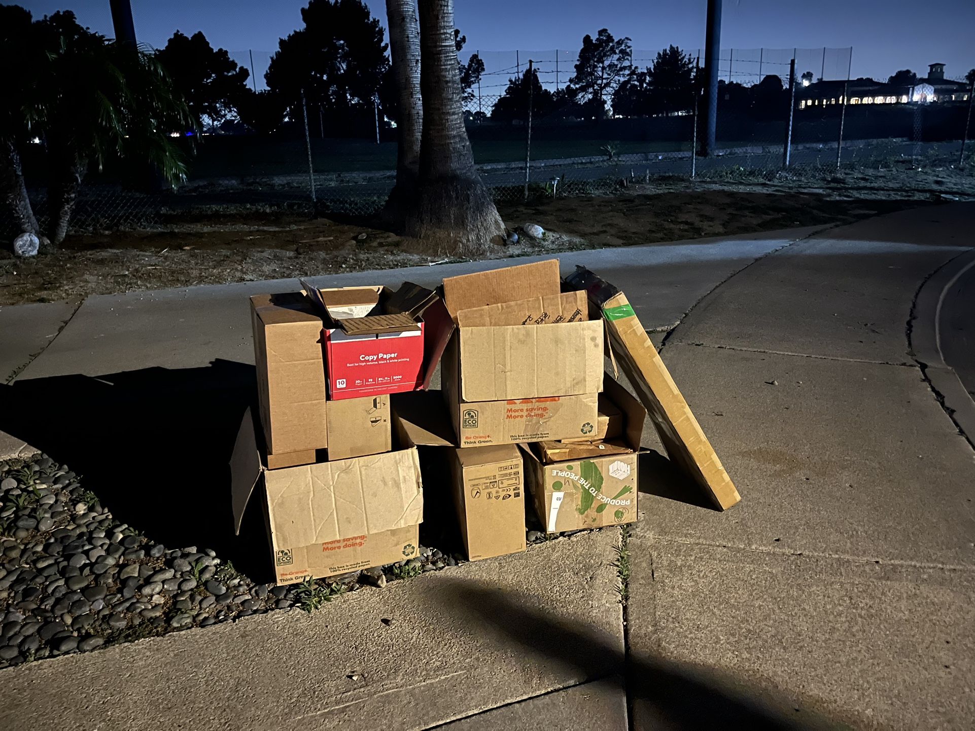 Free Boxes On Curb