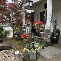 Lamp Post/ Plant Hanger 