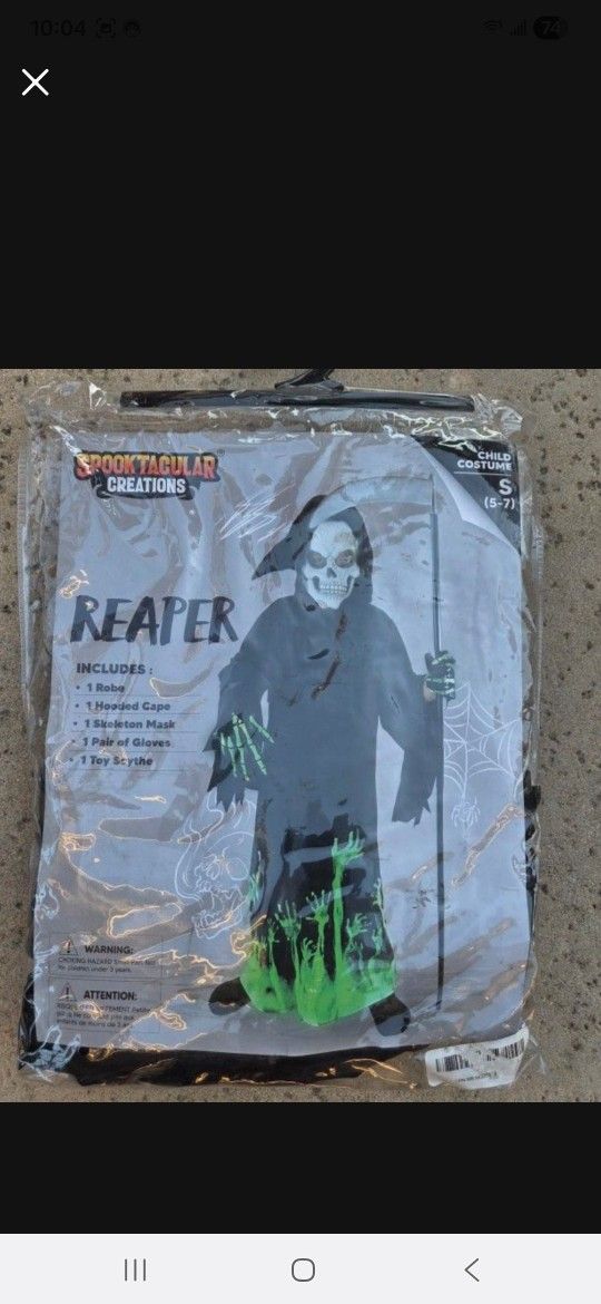 Grimm Reaper Child Costume SMALL