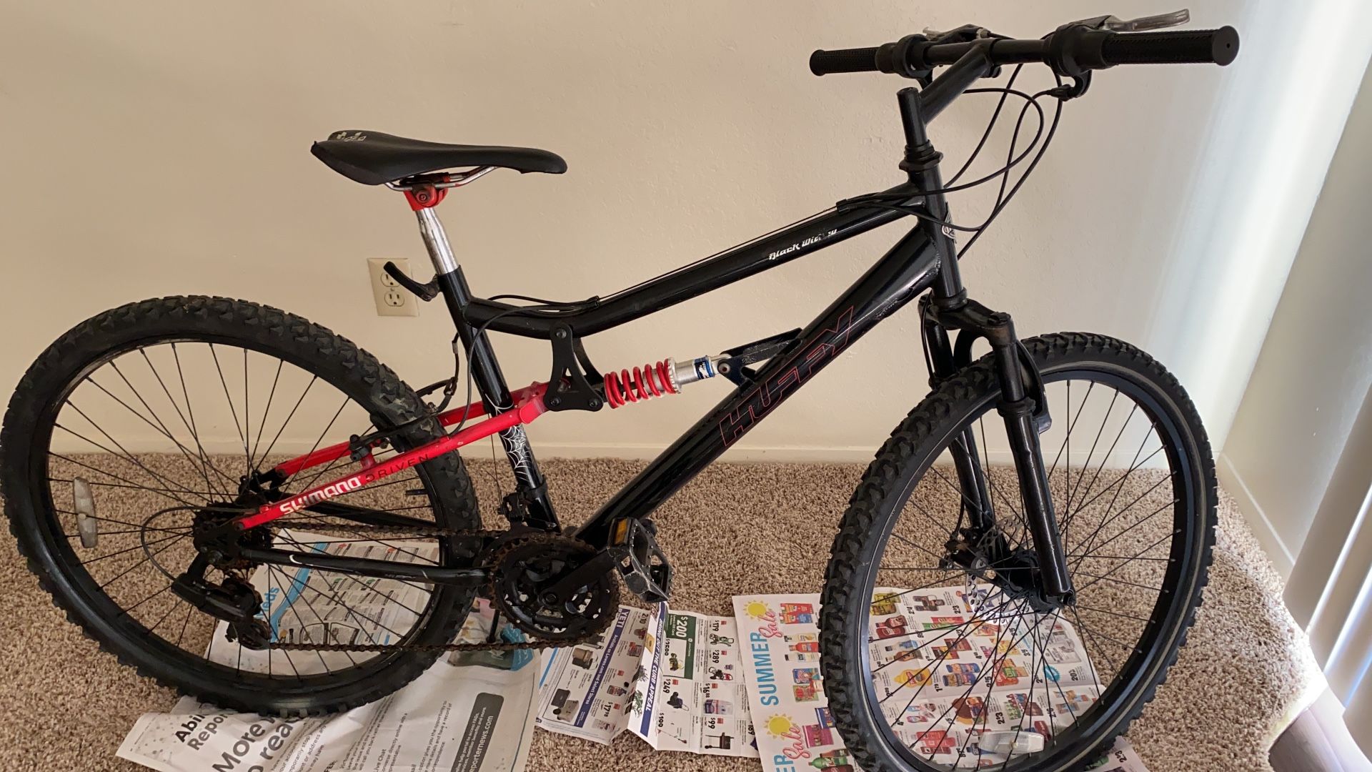 26in Black Widow Huffy Mountain Bike