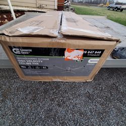new in box High Velocity 10 ft indoor outdoor titanium ceiling fan with wall control included