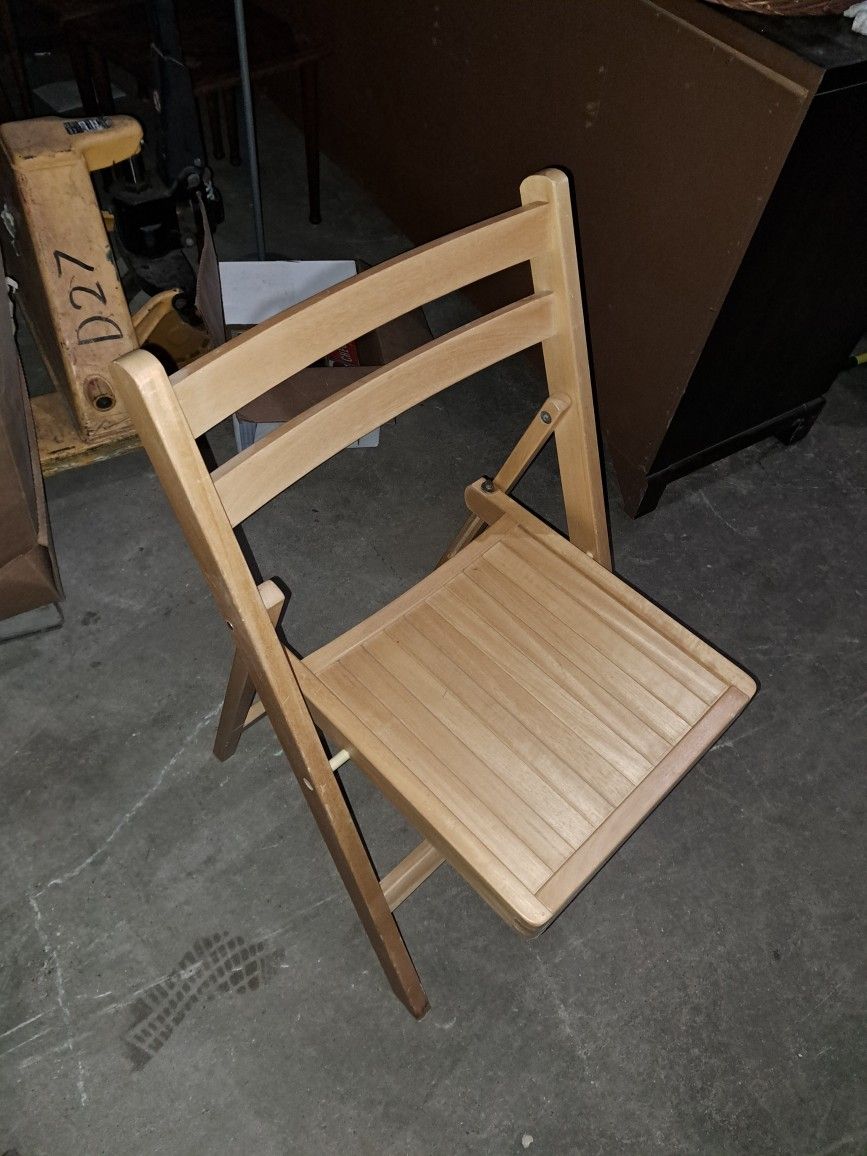 Wood Folding Chair 