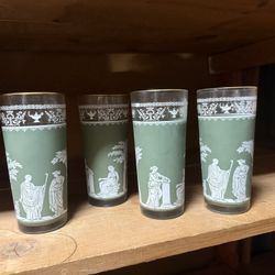 Hellenic Green Wedgewood Glasses