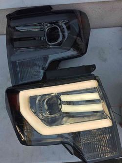 09-14 Ford F150 LED DRL Projector Headlights Luces Focos Micas Faros Faroles Headlamps