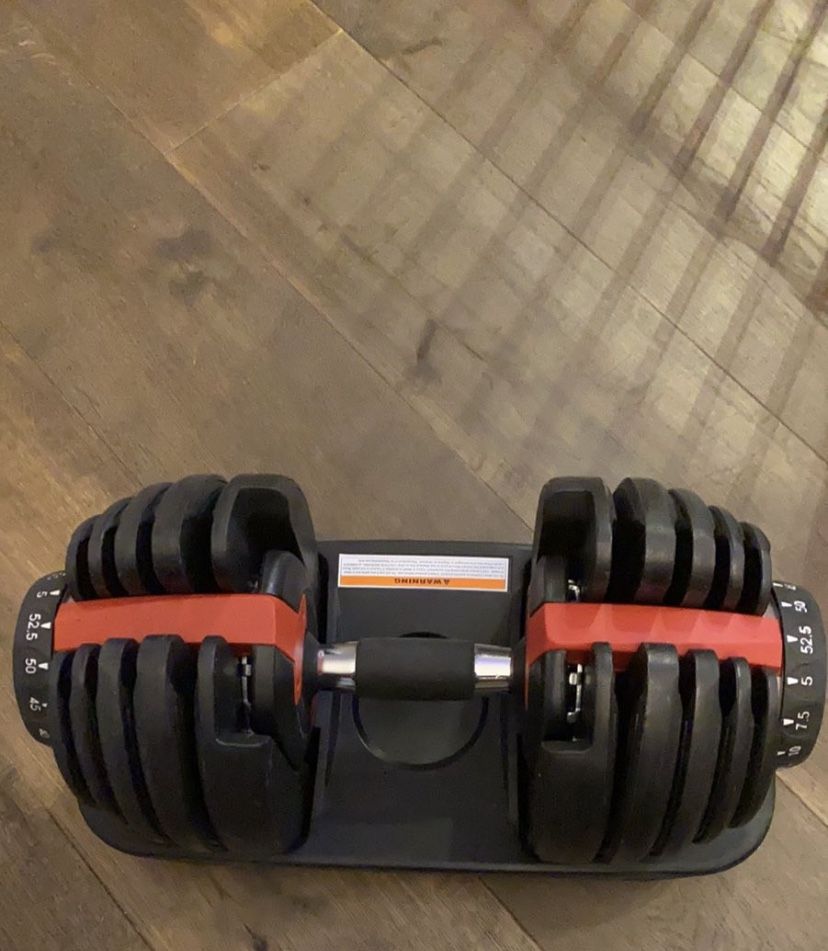 Adjustable dumbbells - new ($250 for one) - Blowflex like