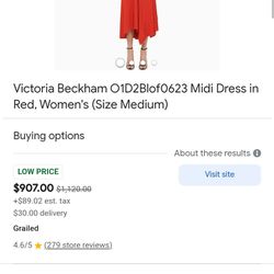 Victoria Beckham Dress Like New