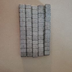 1/4 Oz Wheel Weights 25 Strips-12 Weights Per Strip
