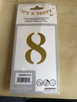 Mylar #8 balloon