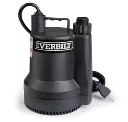 Everbilt 1/6 HP Plastic Submersible Utility Pump=Z4-364